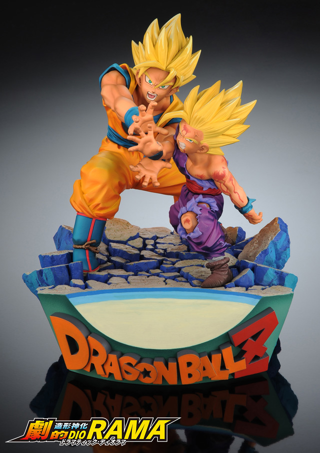 ドラゴンボールZ　親子かめはめ波　造形神化 劇的DIORAMA 塗装済み完成品フィギュア